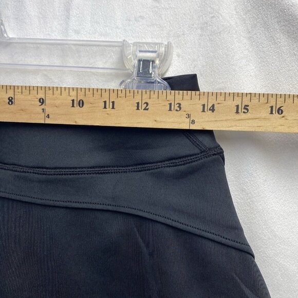 DGD Inner Short Mid-Waisted Athletic Tennis Skirt Women Small Black Stretch New - Picture 10 of 12